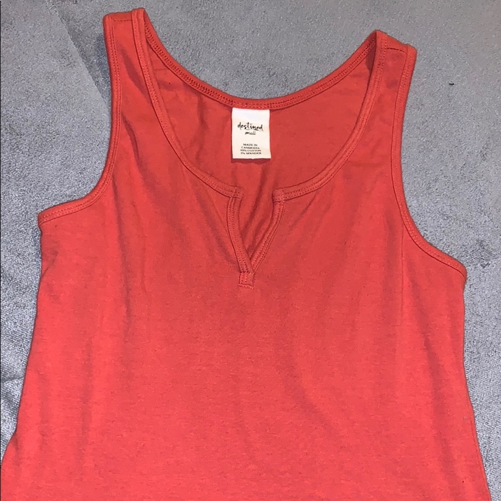 Coral Crop top